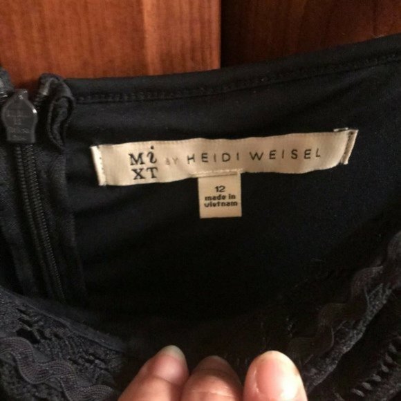 MiXT By Heidi Weisel | Navy Sleeveless Dress | Sz 12 - Picture 4 of 10